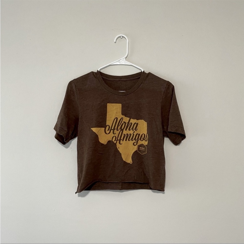 Aloha Amigos Texas Surf Shop Crop Top  Sz S